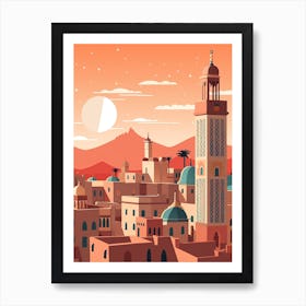 Morocco 2 Travel Illustration Art Print