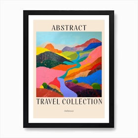 Abstract Travel Collection Poster Indonesia 1 Art Print