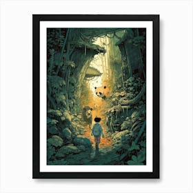 Child In The Forest Art Print