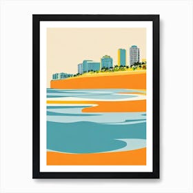 St Pete Beach Florida Midcentury Art Print