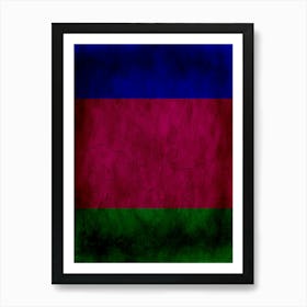 Kuban Peoples Republic Flag Texture Art Print