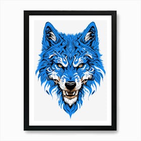 Blue Wolf Art Print