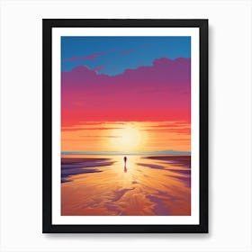 A Painting Of Camber Sands East Sussex 4 Art Print