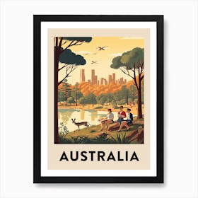 Vintage Travel Poster Australia 2 Art Print