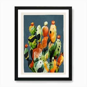 Abstract Modern Cactus 2 Art Print