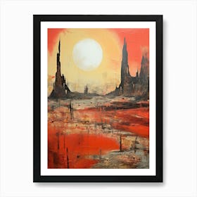 Ruined Abstract Minimalist 3 Art Print