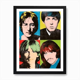 Beatles Pop Art Art Print