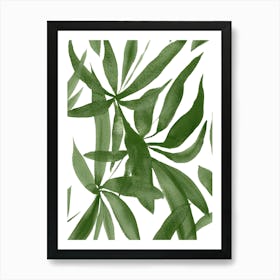 Green Leaves Art Print