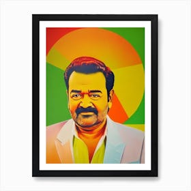 Mohanlal Colourful Pop Movies Art Movies Poster