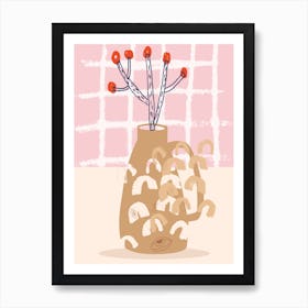 Cactus In A Vase Art Print