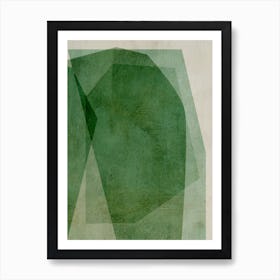 Abstract Greens Poster