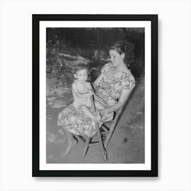 Wife Of Wpa (Works Progress Administrationwork Projects Administration) Worker And Her Child Art Print