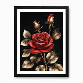 Red Roses 4 Art Print