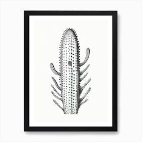 Ladyfinger Cactus William Morris Inspired Art Print