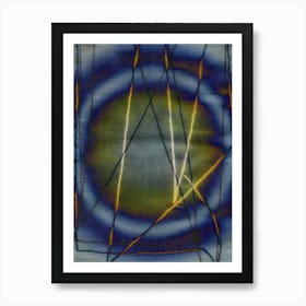 Abstraction On Canvas Eclipse Of The Moon Art Print