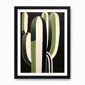 Modern Abstract Cactus Painting Trichocereus Cactus 3 Art Print