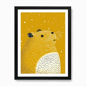 Yellow Guinea Pig 2 Art Print