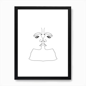 Girl Love Art Print