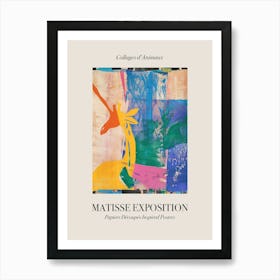 Giraffe 7 Matisse Inspired Exposition Animals Poster Art Print