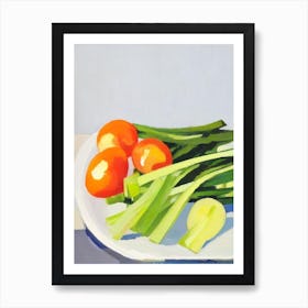 Celery 3 Tablescape vegetable Art Print