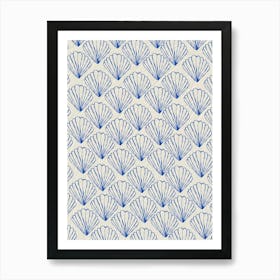 Blue Shells Art Print