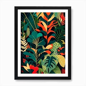 Jungle Patterns 1 Botanical Art Print