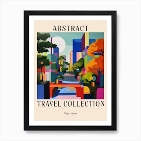 Abstract Travel Collection Poster Tokyo Japan 4 Art Print