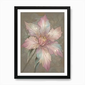 Clematis Flower 1 Art Print