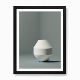 White Vase Art Print