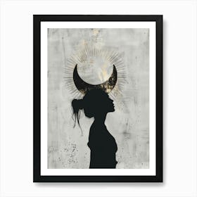 Silhouette Of A Woman 42 Art Print