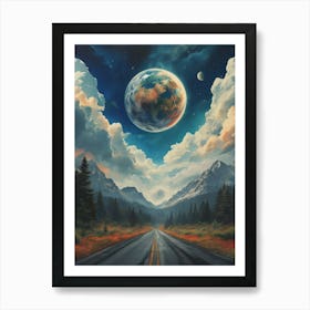 Earth In The Sky Art Print