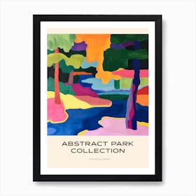 Abstract Park Collection Poster Vondelpark Amsterdam 2 Art Print