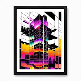 Abstract Cityscape Art Print