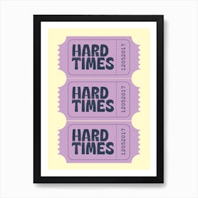 Hard Times Paramore Art Print