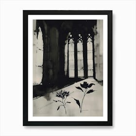 Flowers In The Window 1 Art Print