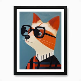 Little Red Panda 2 Wearing Sunglasses Art Print
