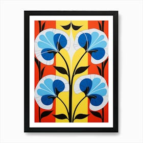 Flower Motif Painting Morning Glory 2 Art Print