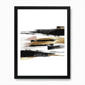 Abstract Brushstrokes 24 Art Print