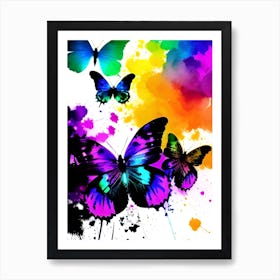 Colorful Butterflies Art Print