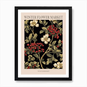 Winterberry 2 Winter Flower Market Poster Art Print