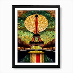 Paris Eiffel Tower 4 Art Print