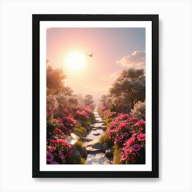 Flowering Garden Art Print