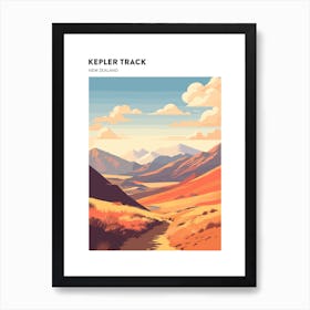 Kepler Track New Zealand 1 Hiking Trail Landscape Poster Art Print