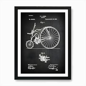Bicycle Print, Bicycle Wall Art, Bicycle Poster, Bicycle Patent, Schwinn Bike, Bicycle Decor, Bicycle Gift, Bike Gift,Vintage Bicycle, Sb8551 Art Print