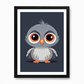 Baby Penguin Minimalistic Illustration 2 Art Print