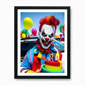 Very Creepy Clown - Reimagined 21 Art Print