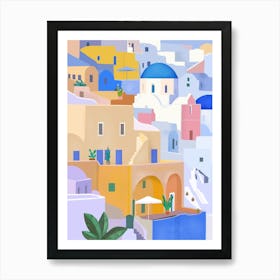 Santorini, Greece 1 Art Print