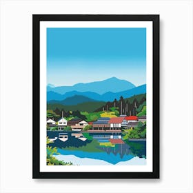 Karuizawa Japan 1 Colourful Illustration Art Print