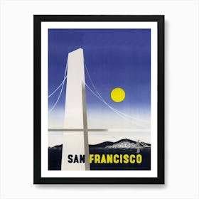 San Francisco, Vintage Travel Poster Art Print