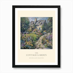 Flower Symphony Cottage Garden Poster 11 Art Print